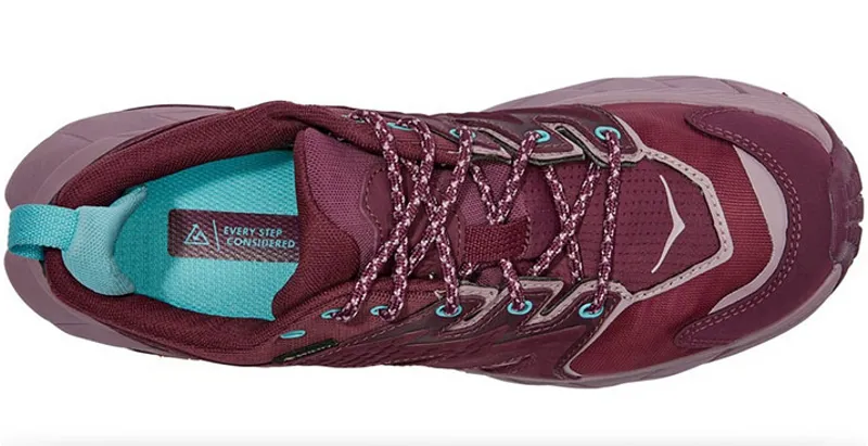Hoka One One Women's Anacapa Low GTX Running Shoes Grape Wine/Elderberry-7